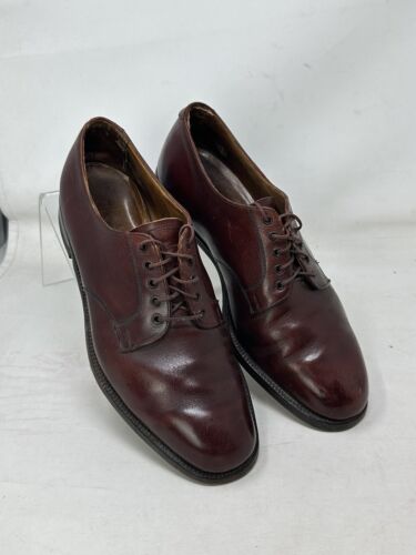 BROOKS ENGLISH BROTHERS BROWN LEATHER DRESS OXFORD SHOES Sz 10 - Afbeelding 1 van 15