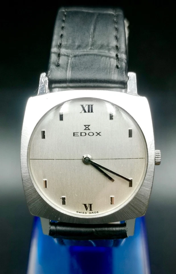 Reloj de cuerda manual unisex EDOX vintage y raro. Bonito con estilo vintage. Foto 2 de 4