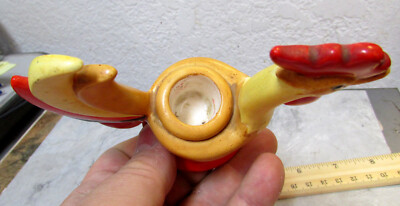 vintage 1964 Holt Howard Ceramic Candle holder, colorful Rooster