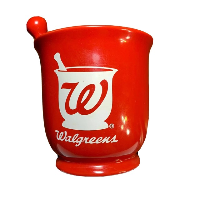 Walgreens Pharmacy Coffee Mug Cup 4 5 Tall Red Ceramic EBay