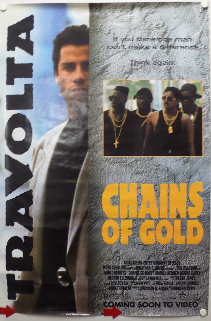 CHAINS OF GOLD 1992 John Travolta, Merilu Henner, Bernie Casey, Joey