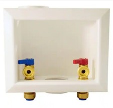 Open Box Tectite 1/2" Washing Machine Outlet Box White, FSBBOXWM