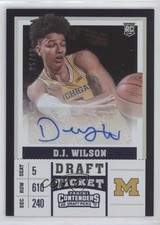 2017-18 Contenders Draft Picks College Variation Ticket 35/99 DJ Wilson Auto z5i
