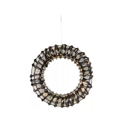 30cm Christmas Wreath Decoration with LED Light Door Wall Hanging Festive