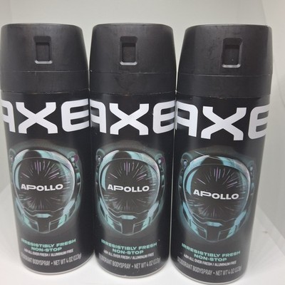 Axe Spray Apollo Men Deodorant Body Spray Fresh 150ml (5 oz) x 3 Pack