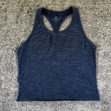Athleta Cropped Racerback Tank Women's Small Blue