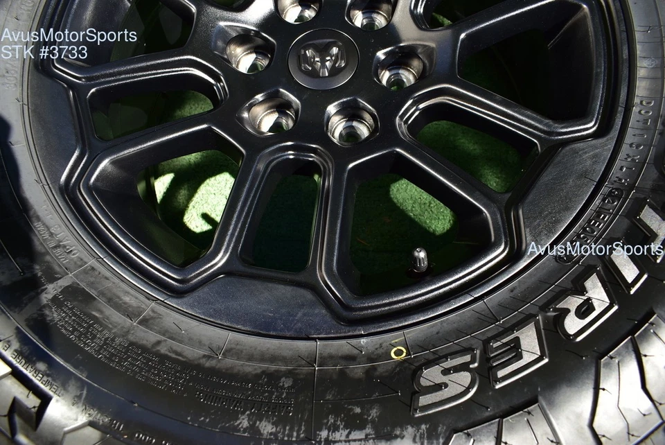 18" Ram 1500 REBEL OEM Night Edition Wheels Tires Jeep Wagoneer Toyo 305/60R18 - Image 4 of 4