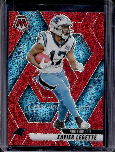 2025 Panini Mosaic Xavier Legette Red Sparkle Prizm #45 Panthers