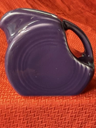 Fiestaware Mulberry Mini Disk Pitcher 5 oz USA Fiesta Purple