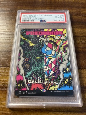 MTG✨PREORDAIN Borderless FULL POSTER ART✨SLD PSA 10 RARE Sorcery