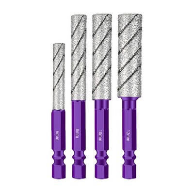 Diamond Drill Bit Set 2-in-1 for Tile Glass Granite with Clear Size Markings