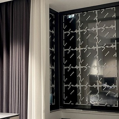 1/4/8/10/12/20/30pcs Pixel Style Glass Window Sticker Electrostatic Stickers_YQ