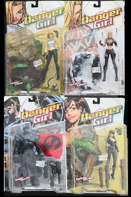 Danger Girl Figuren OVP 1999 4er Set J. Scott Campbell´s McFarlane Toys