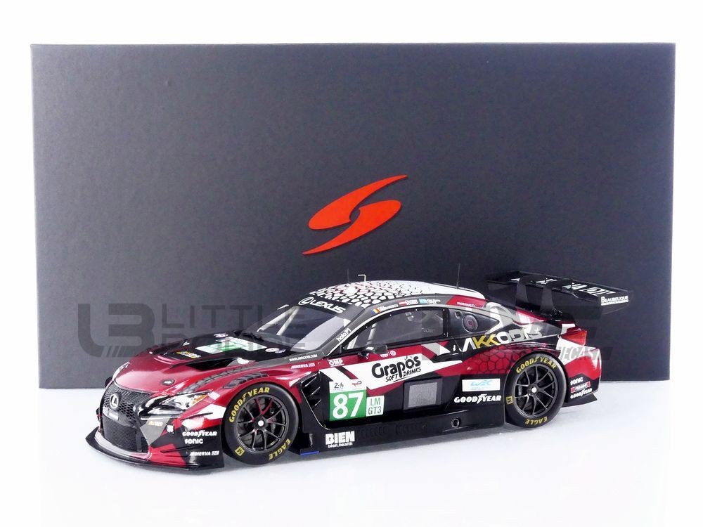 Lexus RC F Spark 1/18 Le Mans 2025 déco bureau pour passionné d'auto