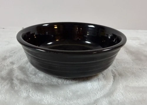 Fiesta Fiestaware Black Classic Rim Small Bowl 5 5/8"