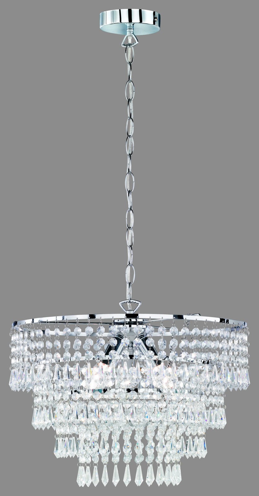 Trio Lighting Orient R13473006 Sospensione Tonda Strass Cromo Offerta