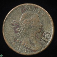 Counterstamped 1803 Draped Bust Large Cent - Very Good Details