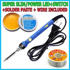 Soldering Iron Electric Gun Adjustable Temperature 60W Welding Solder Wire Kit