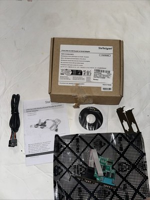 StarTech 24in Internal USB Motherboard Serial Port 2 Port Serial RS232 Adapter -