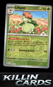Reverse Holofoil Lilligant 007/159 Pokemon Common SV09: Journey Together Card NM