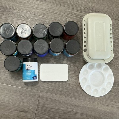 *FULL ART LOT! Mont Marte Acrylic Paint Set of 12 + Winsor Newton Watercolor
