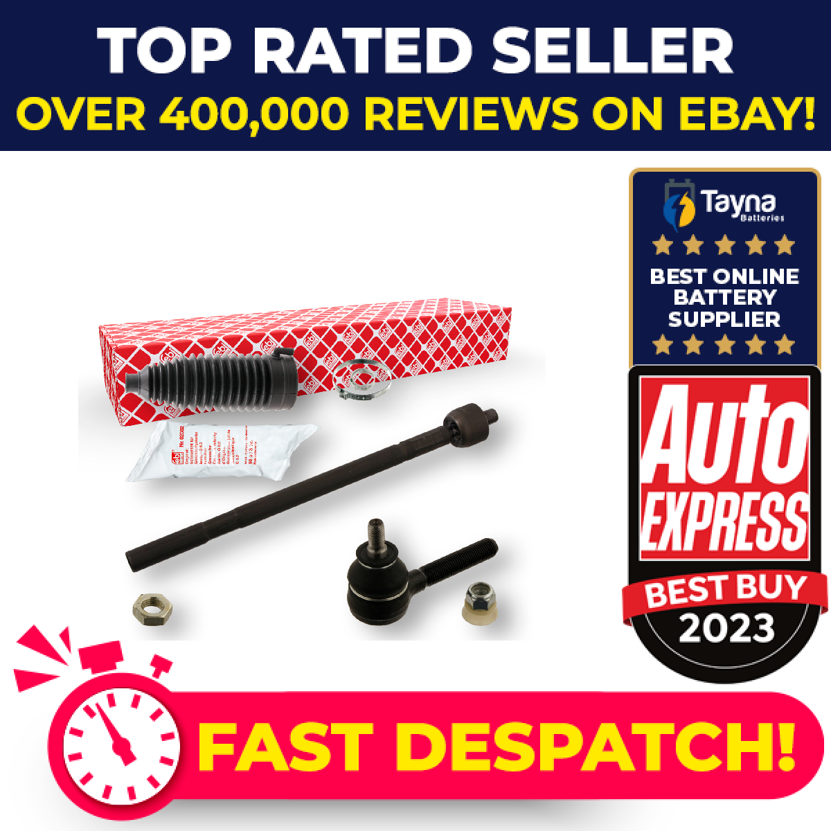 Steering Rod Assembly fits CITROEN C4 1.6 04 to 11 3812E5 3812E5S3 381750 Febi