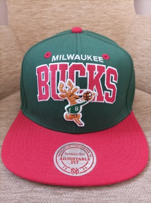Mitchell & Ness NBA Bucks Cap - Hardwood Classics Snapback, Retro Style, Origin