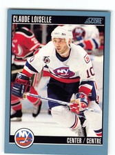Claude Loiselle 1992 NY Islanders Card