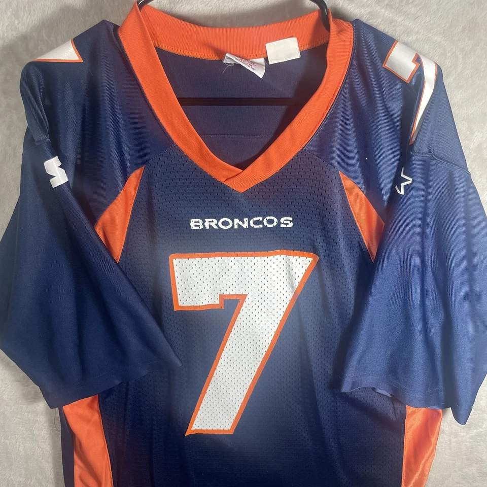 Винтажная мужская футболка для начинающих John Elway Broncos размер 46 средний синий оранжевый 2805 - Изображение 3 из 4