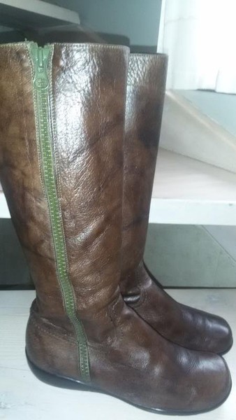 Women Wonders Boots Brown Leather 39.5