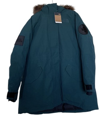 $700 North Face Women s Expedition Mcmurdo 700 Down Parka Jacket Size XXL Green
