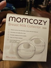 Momcozy Breast Milk Collector Silicone 3oz Double Passive Suction Portable New