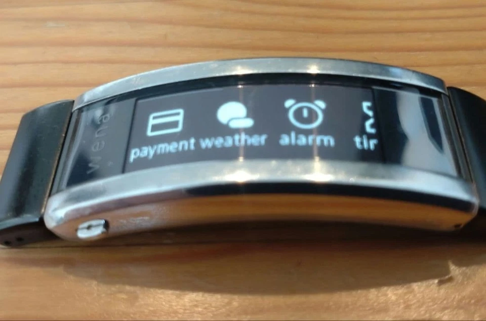 SONY wena 3 rubber WNW A21A B WENA SMART WATCH Black - Image 4 of 4