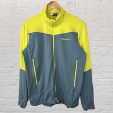 Norrona Jacket Fleece Gray Yellow Falketind Warm1 Full Zip Mens Medium