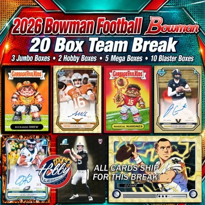 Florida Gators 2026 BOWMAN FOOTBALL (20 Box) Team Break #5 - Image 1 of 4