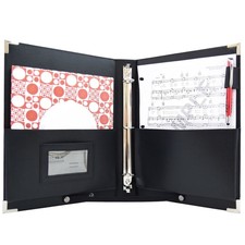 Orginal -MSP PU Leather Sheet Music Holder 9.5" X 12" - Music Folder with Hand