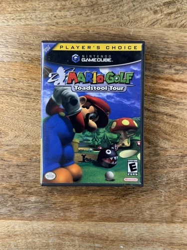 NINTENDO GAMECUBE MARIO GOLF TOADSTOOL TOUR GAME W CASE & MANUAL TESTED