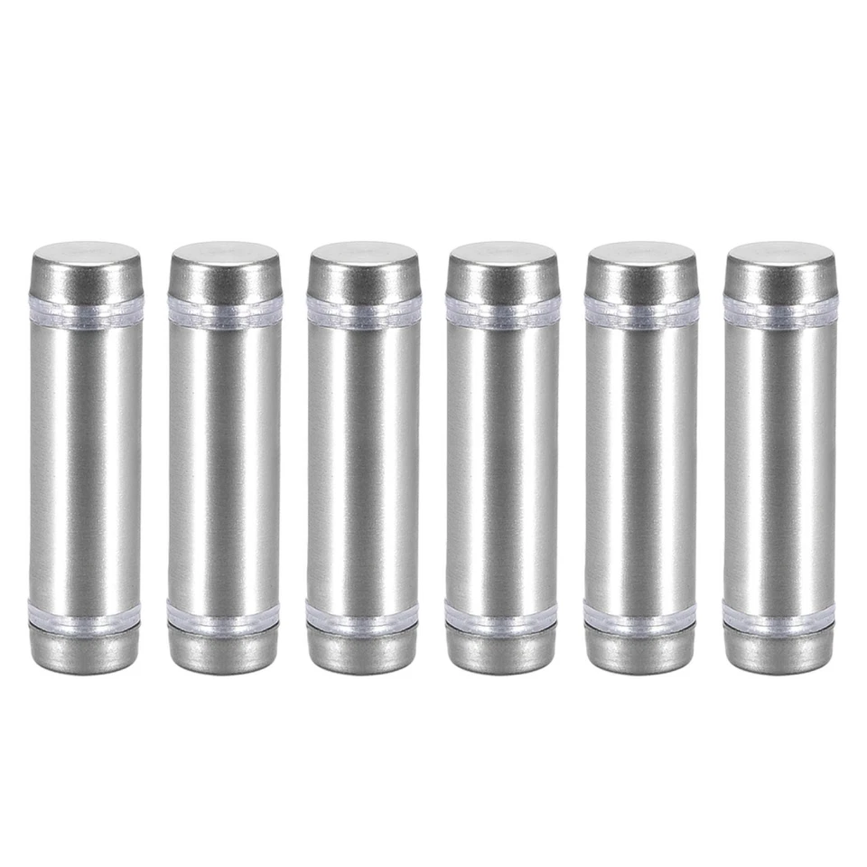Separador Vidrio Doble Cabeza Acero Inoxidable Separador Soporte 12mmx44mm 6 pcs - Imagen 1 de 4