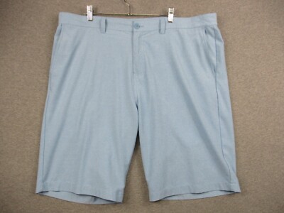 Travis Matthew Shorts Men's 42 Blue Stripe Chino Golf Stretch