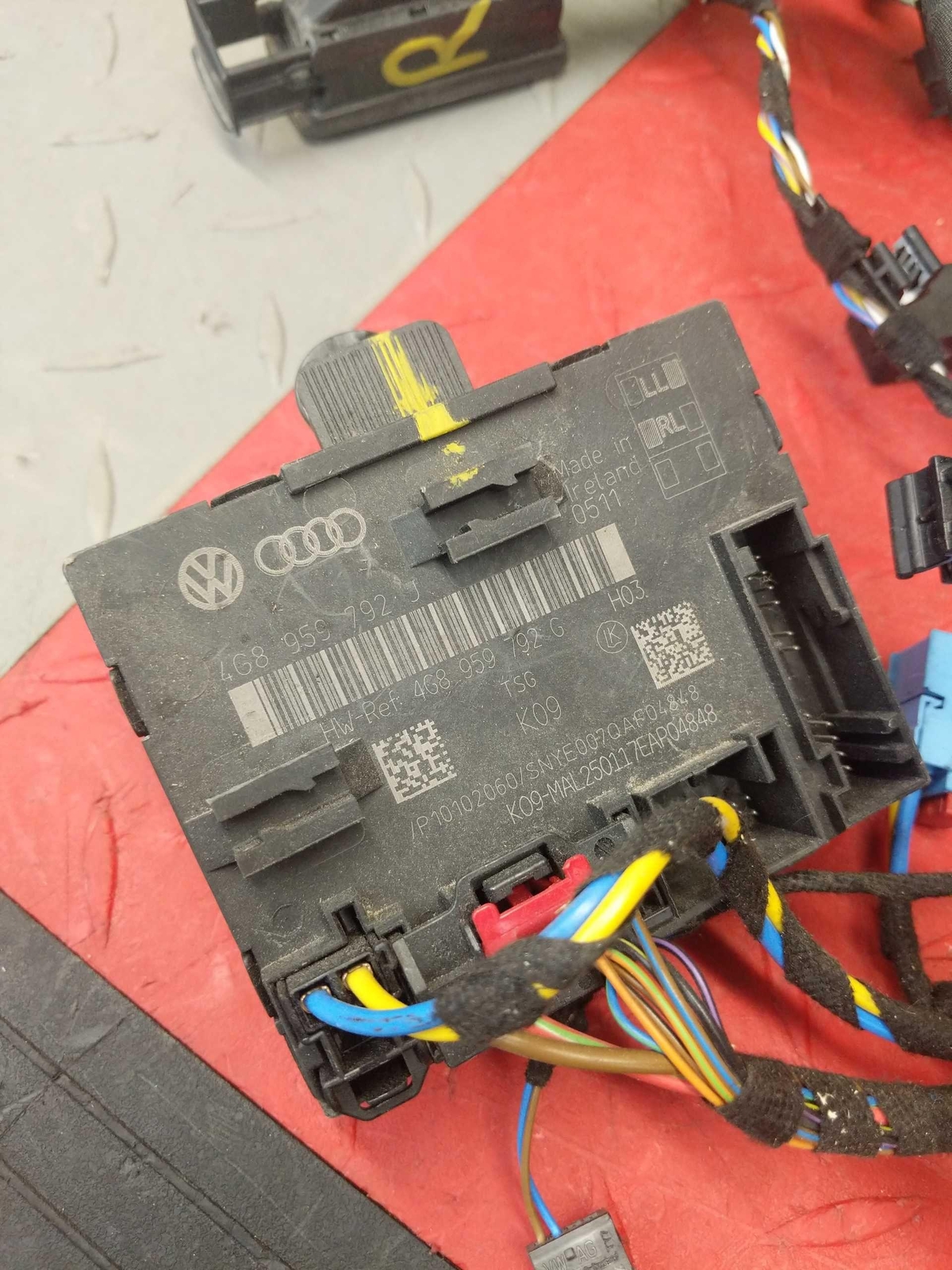2017 Audi R8 Spyder OEM Passenger Door Wire Harness P/ 4S8971030J