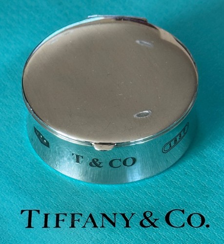 Tiffany & Co 1837 Pill Box Container Sterling Silver 925