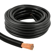 4 Gauge 25 Feet High Performance Amplifier Power/Ground Cable (Black)