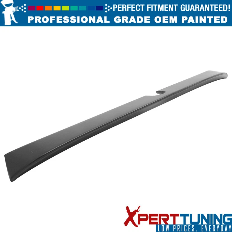 For 01-07 Benz W203 C Class RL Style ABS Unpainted Black Rear Roof Spoiler Wing Foto 3 de 3