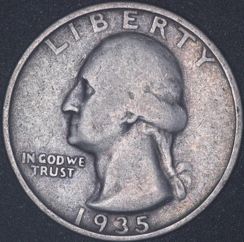 1935 S Washington Quarter EF / #B