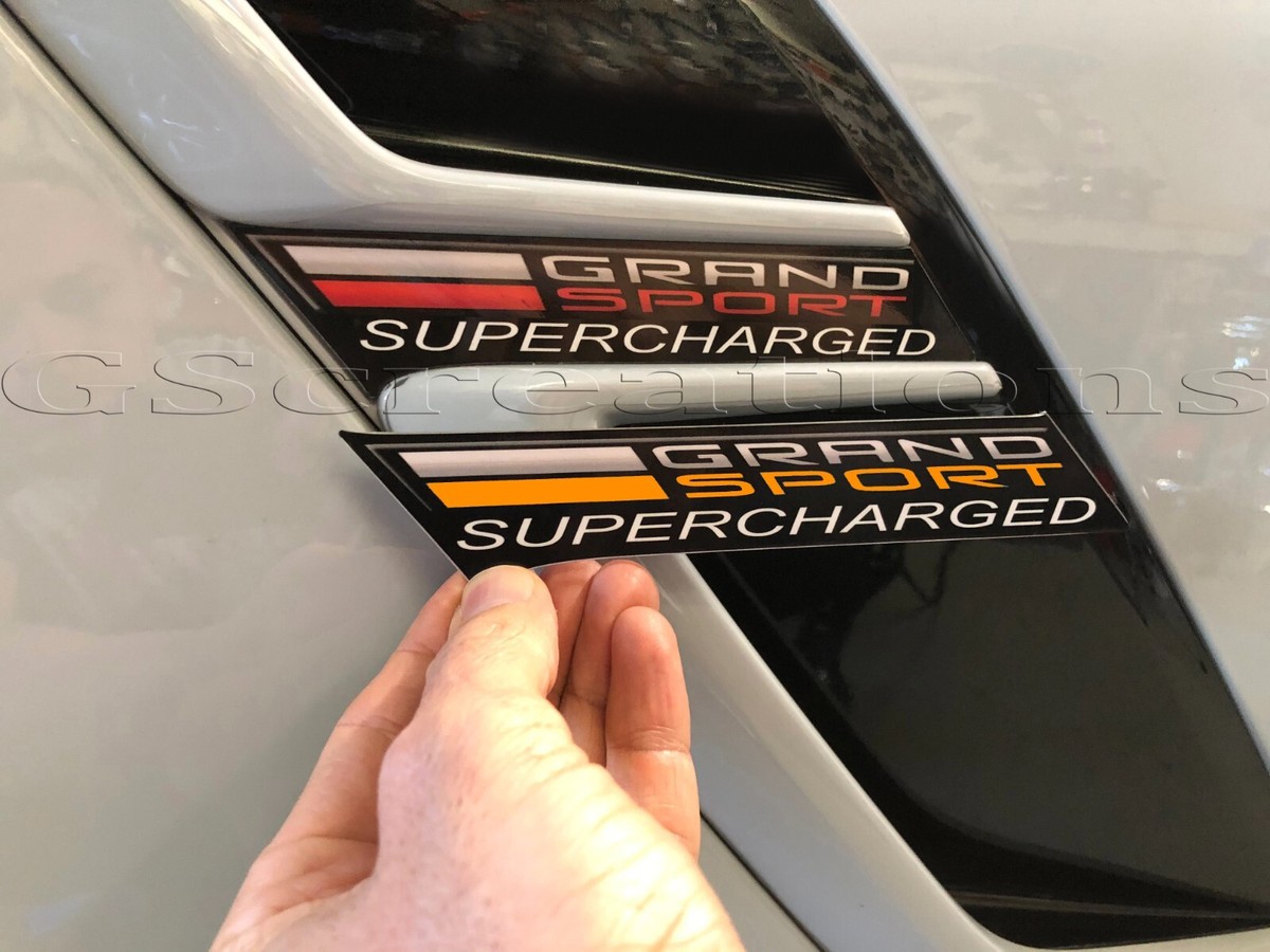 C7 Corvette Grand Sport CUSTOM Front Side Vent Emblem Overlay | eBay