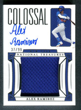 2023 National Treasures Colossal Material Signatures Alex Ramirez 37/99 A49 277
