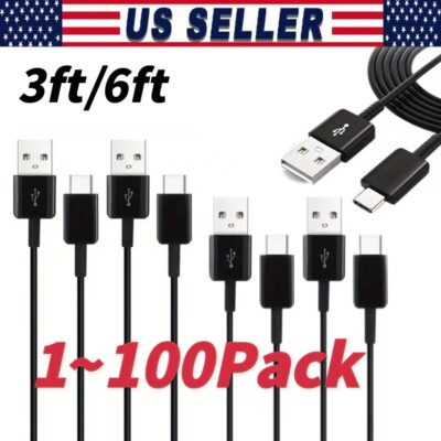 USB Type C Data Cable 5A Fast Charging USB-A to USB-C Charger lot Cord For Phone