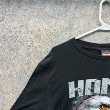 Harley Davidson Shirt Men Medium Black Eagle Spell out 2019 Motorcycle Biker