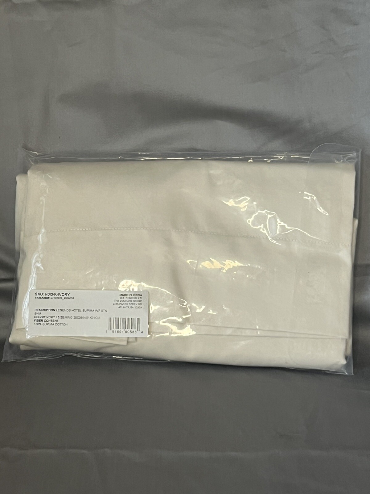 The Company Store Legends Hotel Supima Cotton Wrinkle-Free Sateen Sham-King