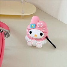 For Airpods 1/2nd Gen 3D Cartoon Silicone Shockproof Charging Case Cover